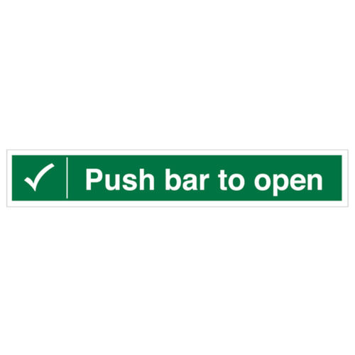Push Bar to Open Sign (40159V)